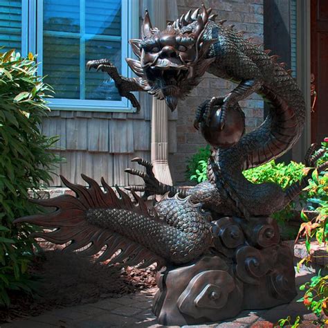 Large Bronze Chinese Dragon Statue Youfine Art Sculpture