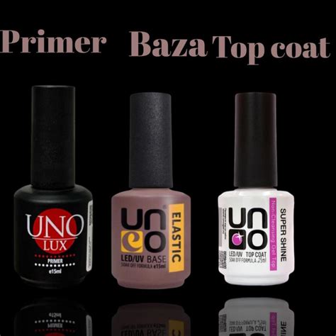Kit UNO LUX-Primer ,Elastic Base,Top Uno Super Shine - Outlet de Makeup