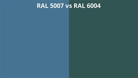 Ral 5007 Vs 6004 Ral Colour Chart Uk