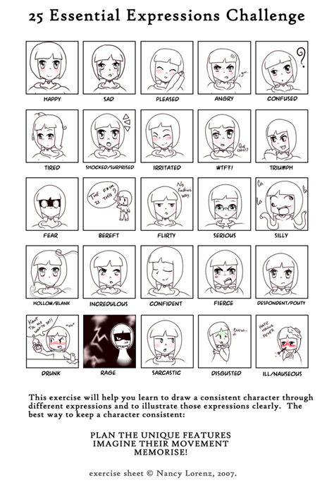 25 Essential Expressions Meme By Runa1 On Deviantart