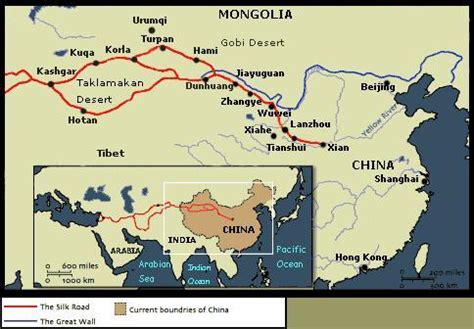 MAPS & ATLAS - SILK ROAD TRADE ROUTES MAP