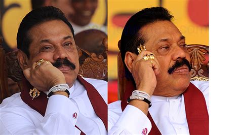 Sri Lanka Ex President Rajapaksa Draws Strength From An Elephant To