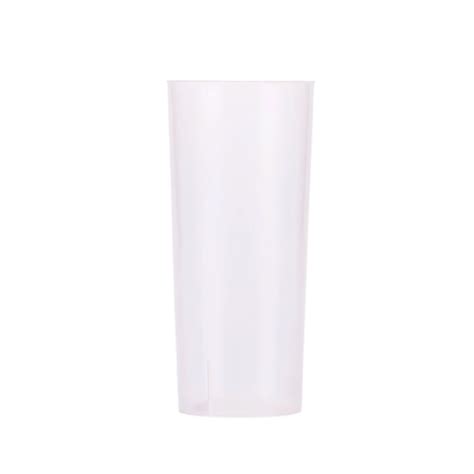 VASO TRAGO LARGO FLEXIBLE TRASLUCIDO X10