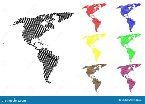 Mapa Del Ejemplo Del Vector De América Ilustración Del Vector Ilustración De Ecuador Atlas