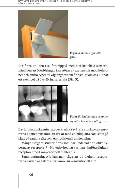 Kvalitetsaspekter i samband med dental digital röntgenteknik PDF