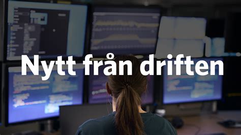 Information från driften Svenska kraftnät