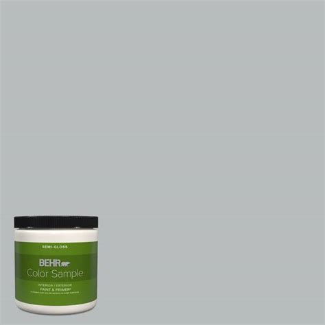 Behr Premium Plus 8 Oz Ppu18 05 French Silver Semi Gloss Interior