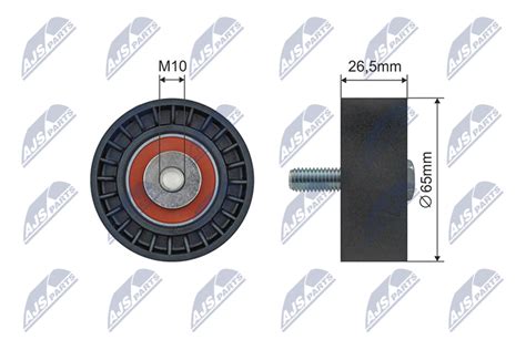 Tensioner Pulley V Ribbed Belt Rnk Ct Nty S S