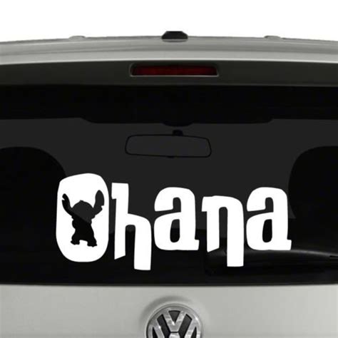 Ohana Stitch Means Family Vinyl Decal Sticker