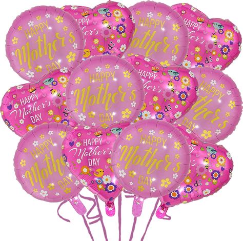 12 Pcs Mother Day Balloons Happy Mothers Day Balloons