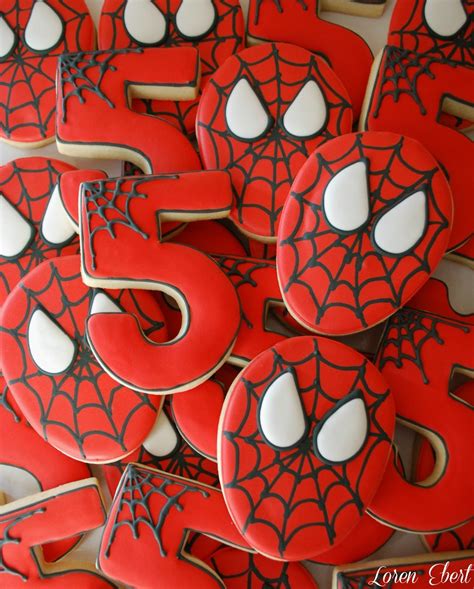 The Baking Sheet Spiderman Cookies Spiderman Cookies Superhero