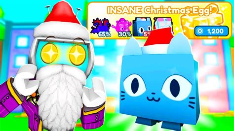 Hatching A Huge Festive Cat My First Try In Roblox Pet Simulator X