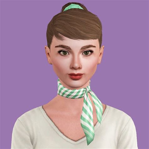 Mod The Sims Audrey Neck Scarf Neck Scarves Sims 3 Mods Pink