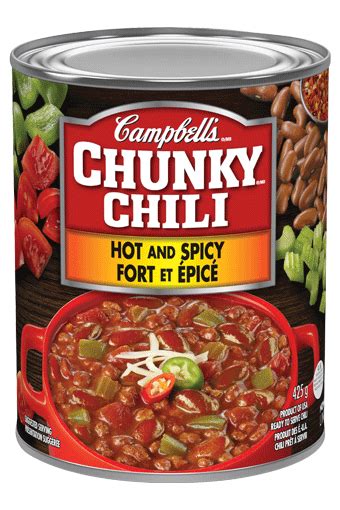 Campbell S Chunky Hot Spicy Chili 425 G Campbell Company Of Canada