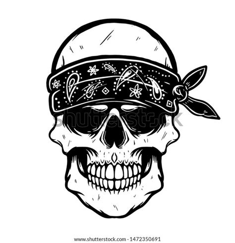 Skull Wearing Bandana