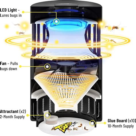 Indoor Insect Trap Indoor Gnat Fruit Fly And Mosquito Killer