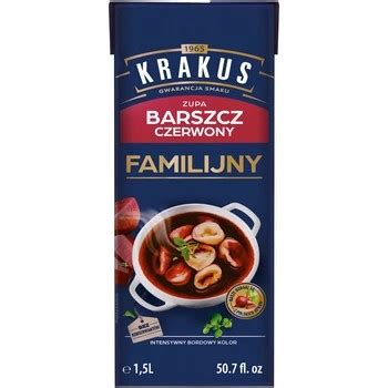 KRAKUS ZUPA BARSZCZ CZERWONY FAMILIJNY 1 5L 16986615182 Allegro Pl