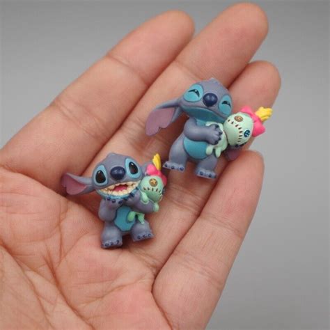 Pcs Set Cute Lilo Stitch Scrump Mini Action Figures Pvc Toys Dolls