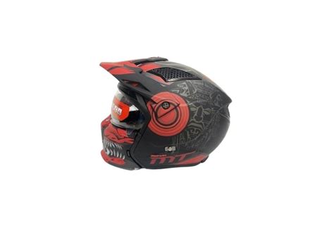 Mt Streetfighter Sv Aztec B Mat Siyah K Rm Z Motosiklet Kask