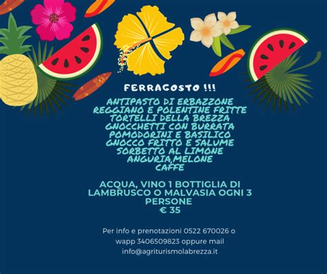 Ferragosto Agriturismo La Brezza Agriturismo La Brezza Ristorante E