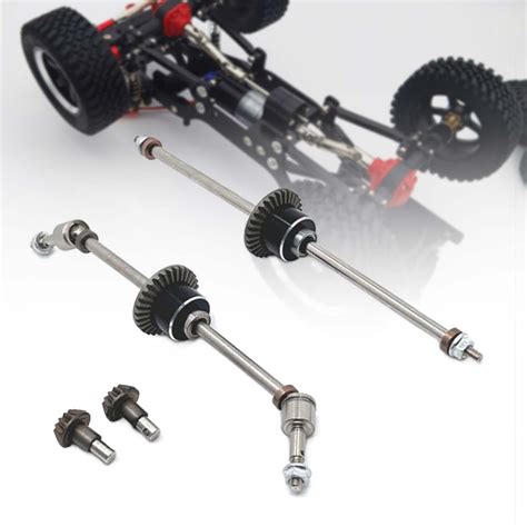 2 Pieces RC Car Front And Rear Differential Set Upgrade 1 12 RC Crawler