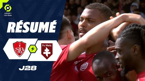 STADE BRESTOIS 29 FC METZ 4 3 Résumé SB29 FCM 2023 2024