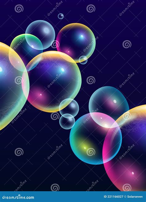 Rainbow Bubbles Background Vector Illustration | CartoonDealer.com ...