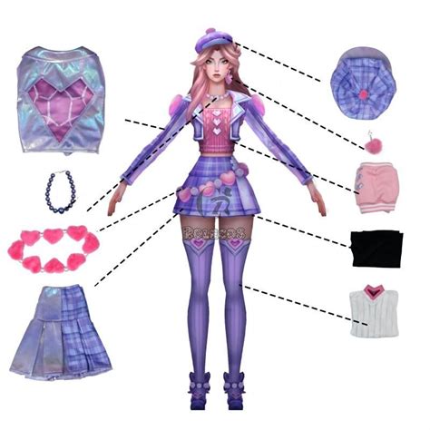 Lol Heartache Heartthrob Caitlyn Cosplay Costume