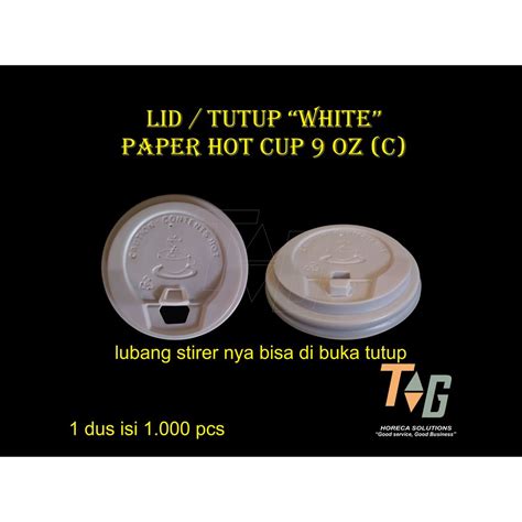 Jual Lid Tutup Paper Hot Cup Oz Model Buka Tutup Isi Pcs Shopee Indonesia