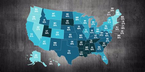 The Most Religious States In America Business Insider