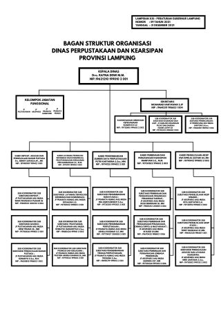 Struktur Organisasi Perpustakaan Kearsipan Lampung