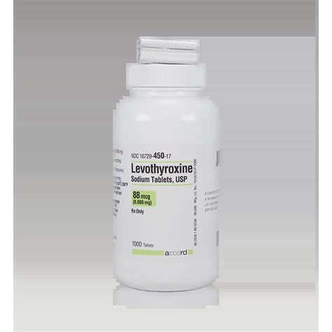 16729 450 17 Levothyroxine Sodium 88 Mcg 90 Tabs