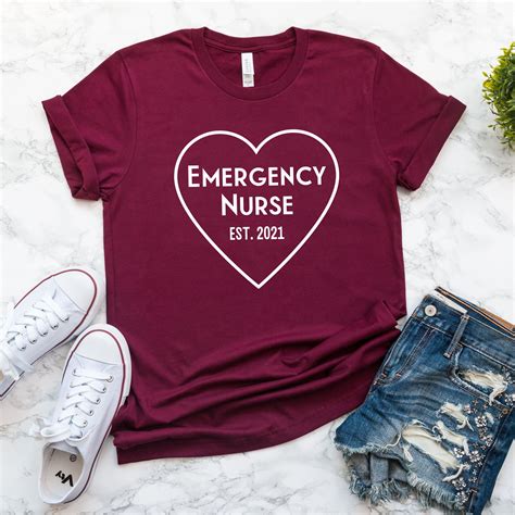 Emergency Nurse Shirt Emergency Room Nurse T Shirt Er Etsy