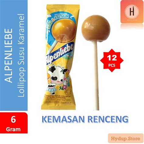 Jual Alpenliebe Alpenlibe Permen Lolipop Susu Karamel Renceng Isi