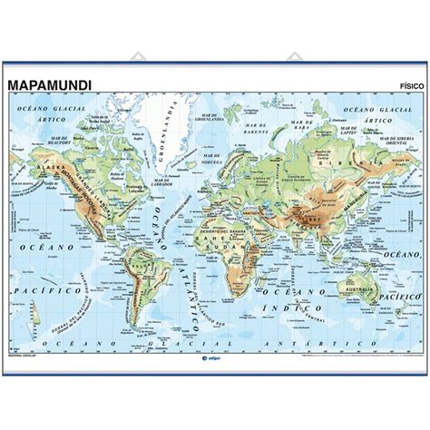 Mapa Mural Mapamundi Mercator Euroc Ntrico F Sico Pol Tico 10092 The