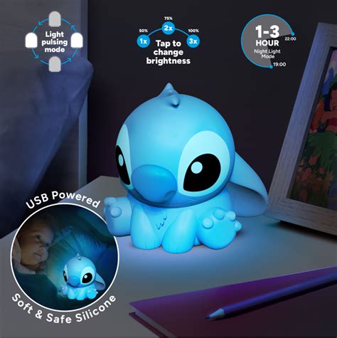 Lilo Stitch Stitch Lampe En Silicone Rechargeable Cm