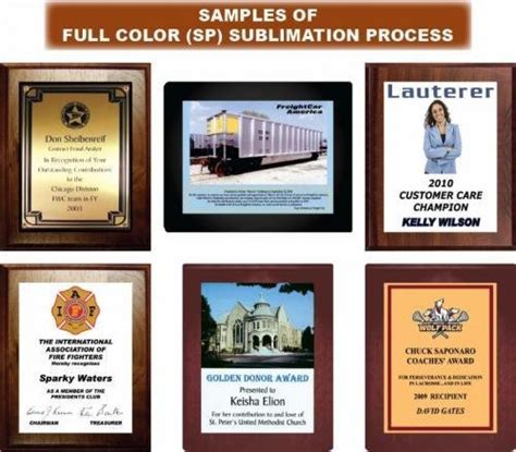 Full Color Plaques High Gloss Plaques