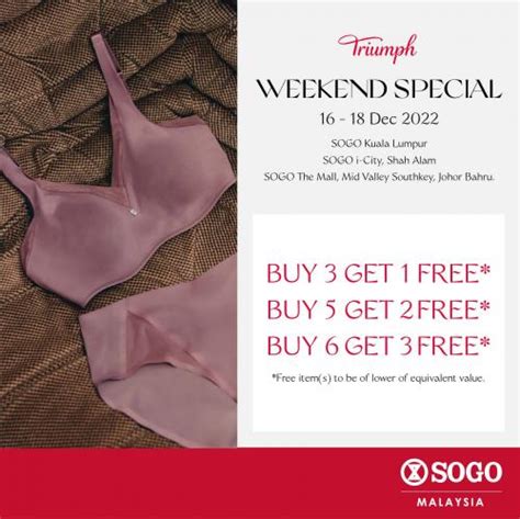 Sogo Triumph Weekend Promotion Dec Dec