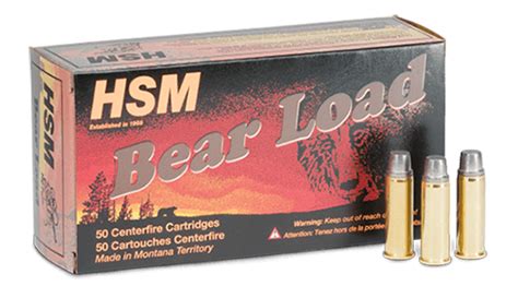 Hsm Bear Load 454 Casull 325 Grain Hard Lead Wfn Gas Gheck 50 Rounds