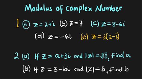 Modulus Of Complex Numbers YouTube