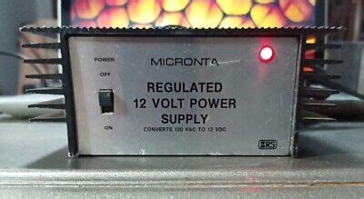 Micronta Regulated Volt Power Supply Converts Vac To Vdc