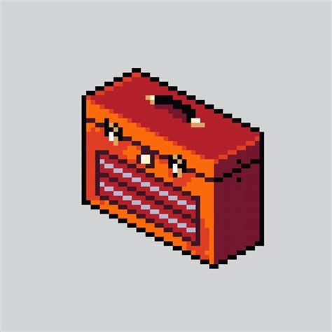 Premium Vector Pixel Art Illustration Toolbox Pixelated Toolbox