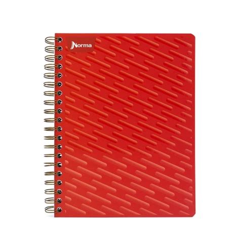 Cuaderno Argollado Profesional Cuadro Grande Norma Rojo Hojas