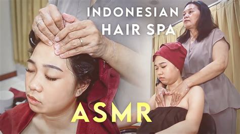 Asmr Creambath Gentle Hair Spa And Body Massage In Indonesian Salon Youtube