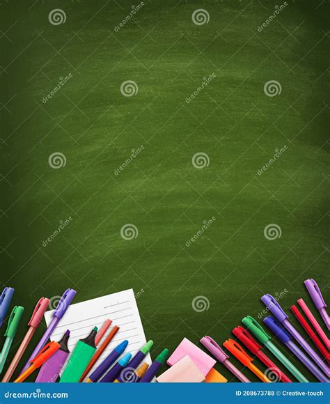 Green Blackboard Background Stock Photo - Image of green, classroom ...