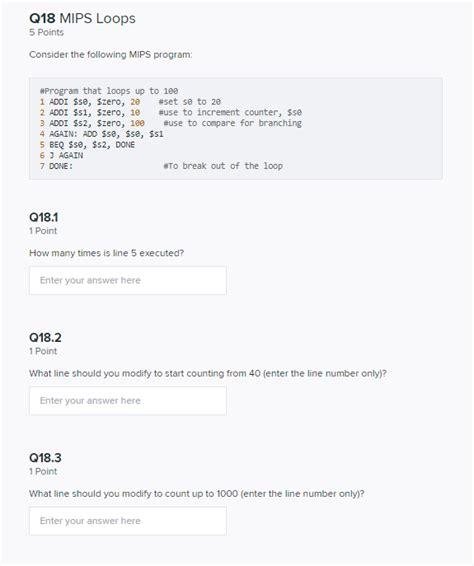 Solved Q18 MIPS Loops 5 Points Consider The Following MIPS Chegg