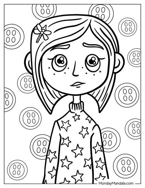 Coraline Coloring Pages Free Pdf Printables Coloring Book Art