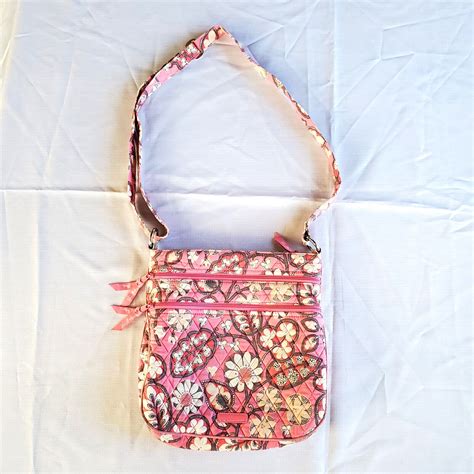 Vera Bradley Pink Blossom Paisley Crossbody Hobo Styl… Gem