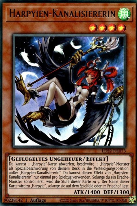 Recollectibles Sammelkarte Yugioh Karte Harpyien Kanalisiererin V 1