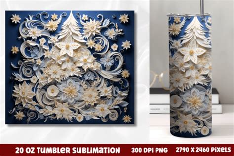 Christmas Tree Tumbler Wrap Sublimation Graphic By Craftart Creative